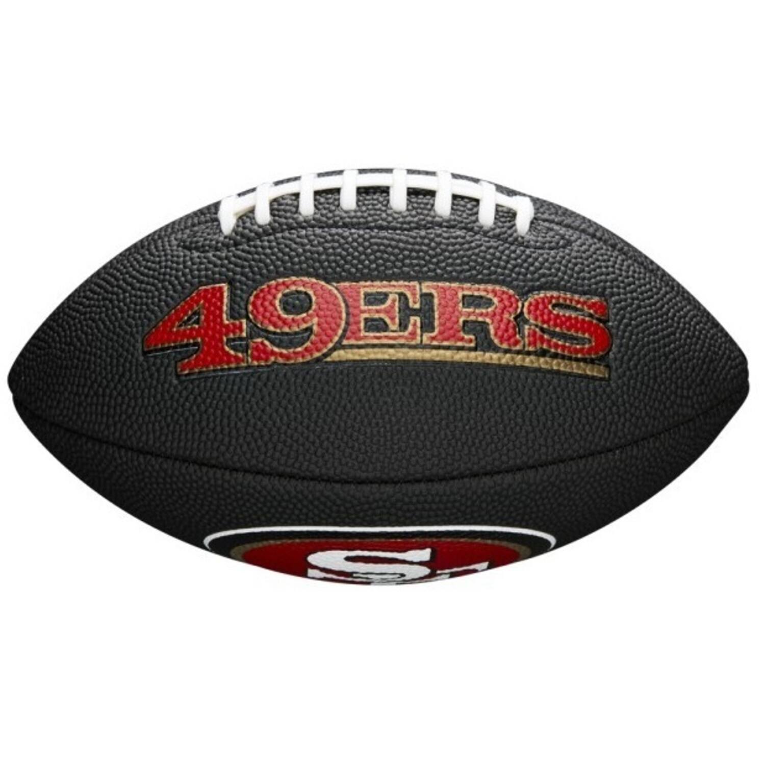 Wilson F1533XB Black Edition NFL Mini Soft Touch Team 49ers