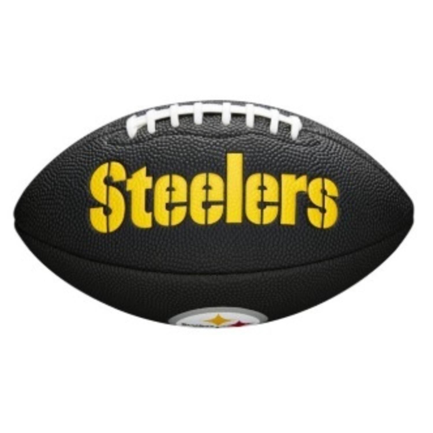 Wilson F1533XB Black Edition NFL Mini Soft Tou Team Steelers