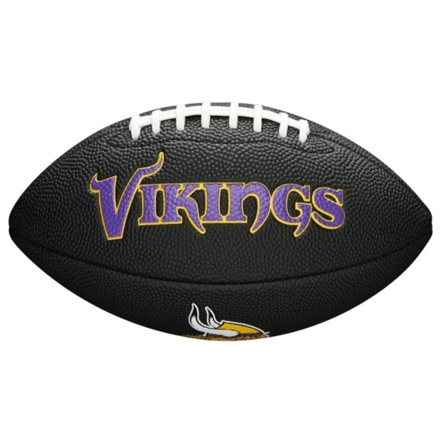 Wilson F1533XB Black Edition NFL Mini Soft Touc Team Vikings