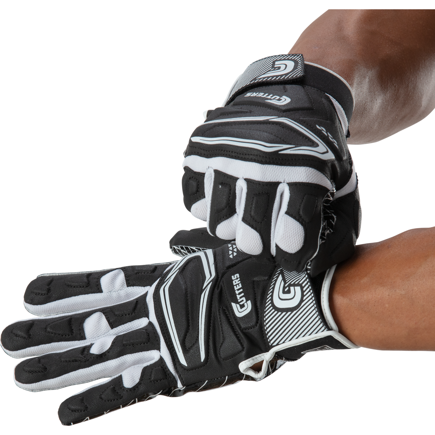 Cutters CG10240 Game Day Padded Glove 2.0 Youth L/XL Black