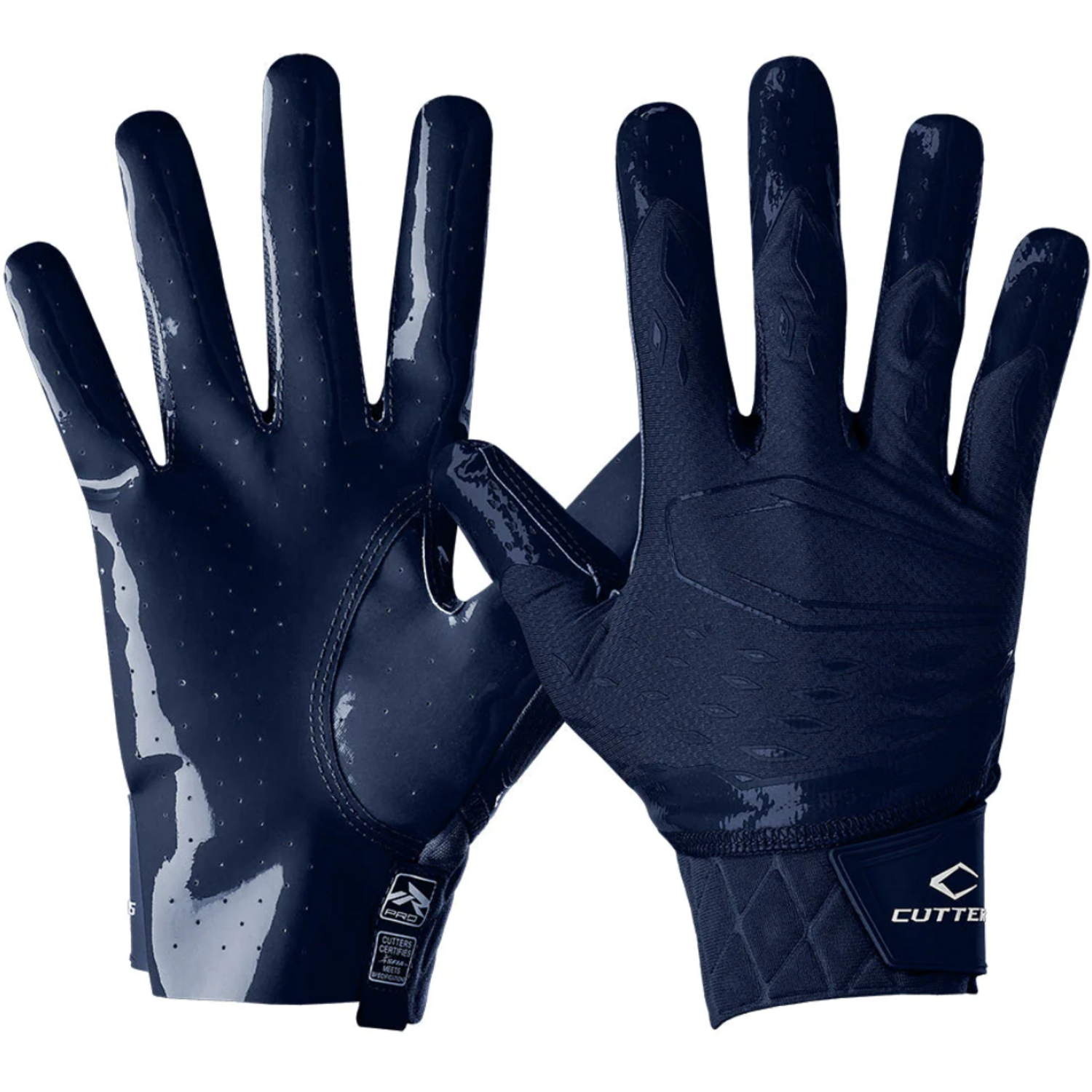Cutters CG10440 Rev Pro 5.0 Receiver Gloves Solid S Navy