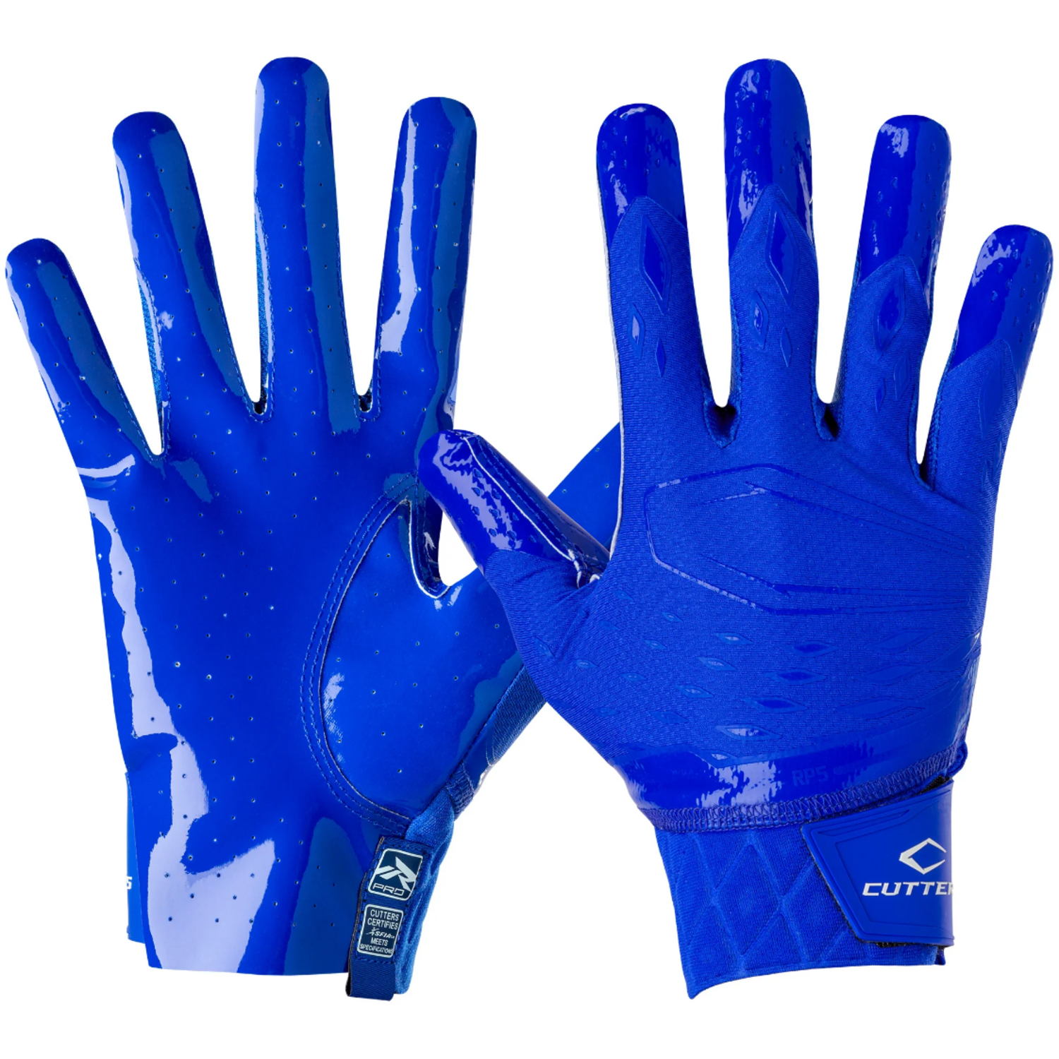 Cutters CG10440 Rev Pro 5.0 Receiver Gloves Solid XXL Royal