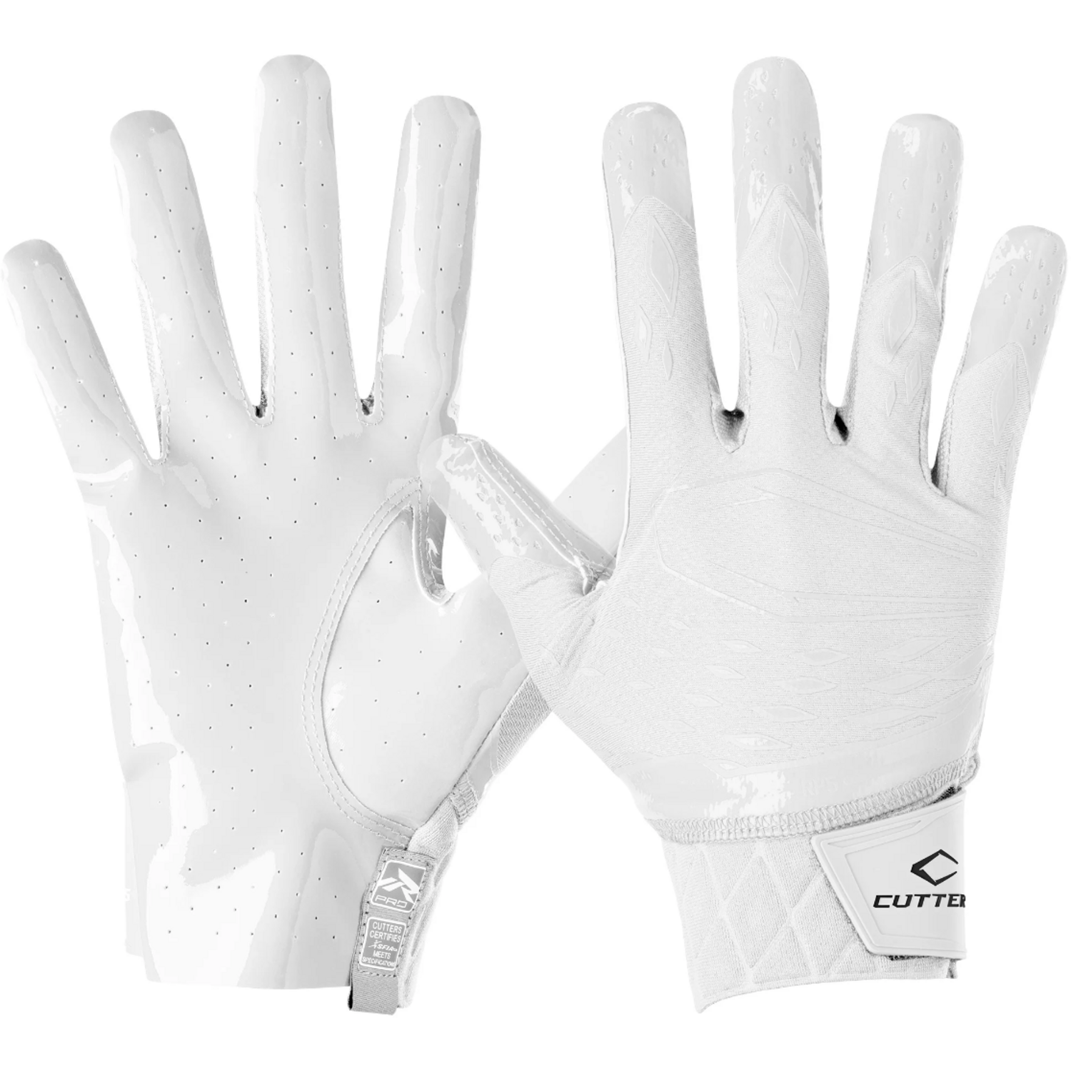Cutters CG10440 Rev Pro 5.0 Receiver Gloves Solid M White