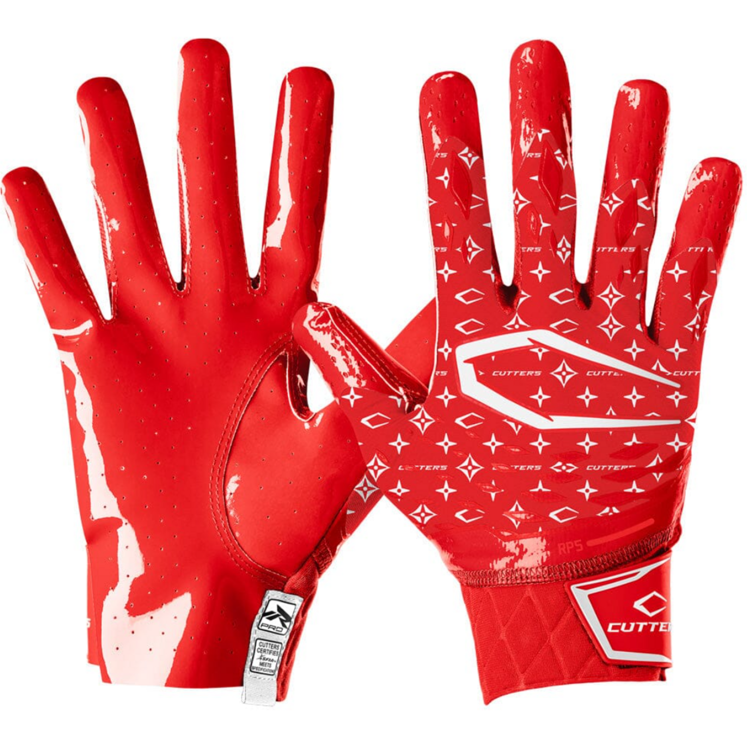 Cutters CG10480 Rev Pro 5.0 Receiver Gloves LE XXL Red/White