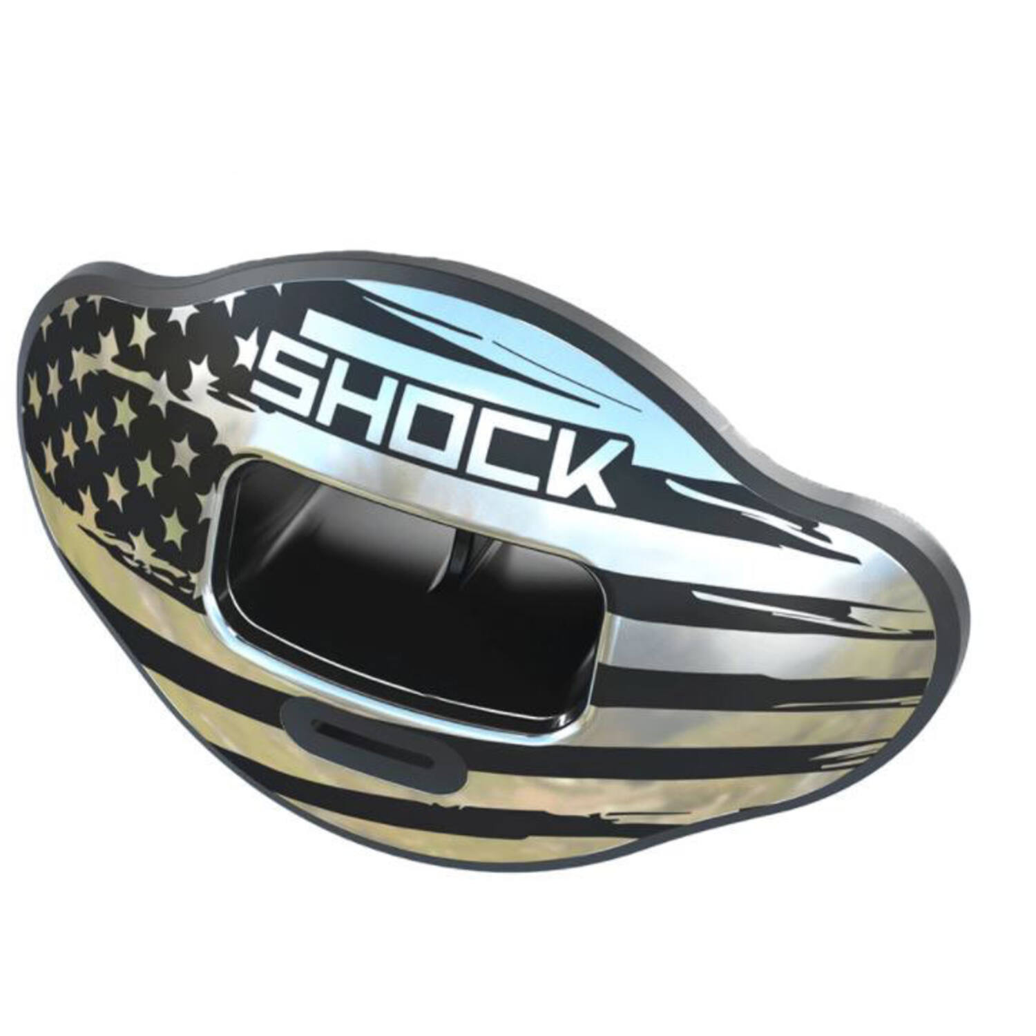 Shock Doctor Shield Color BLK Chrome Flag