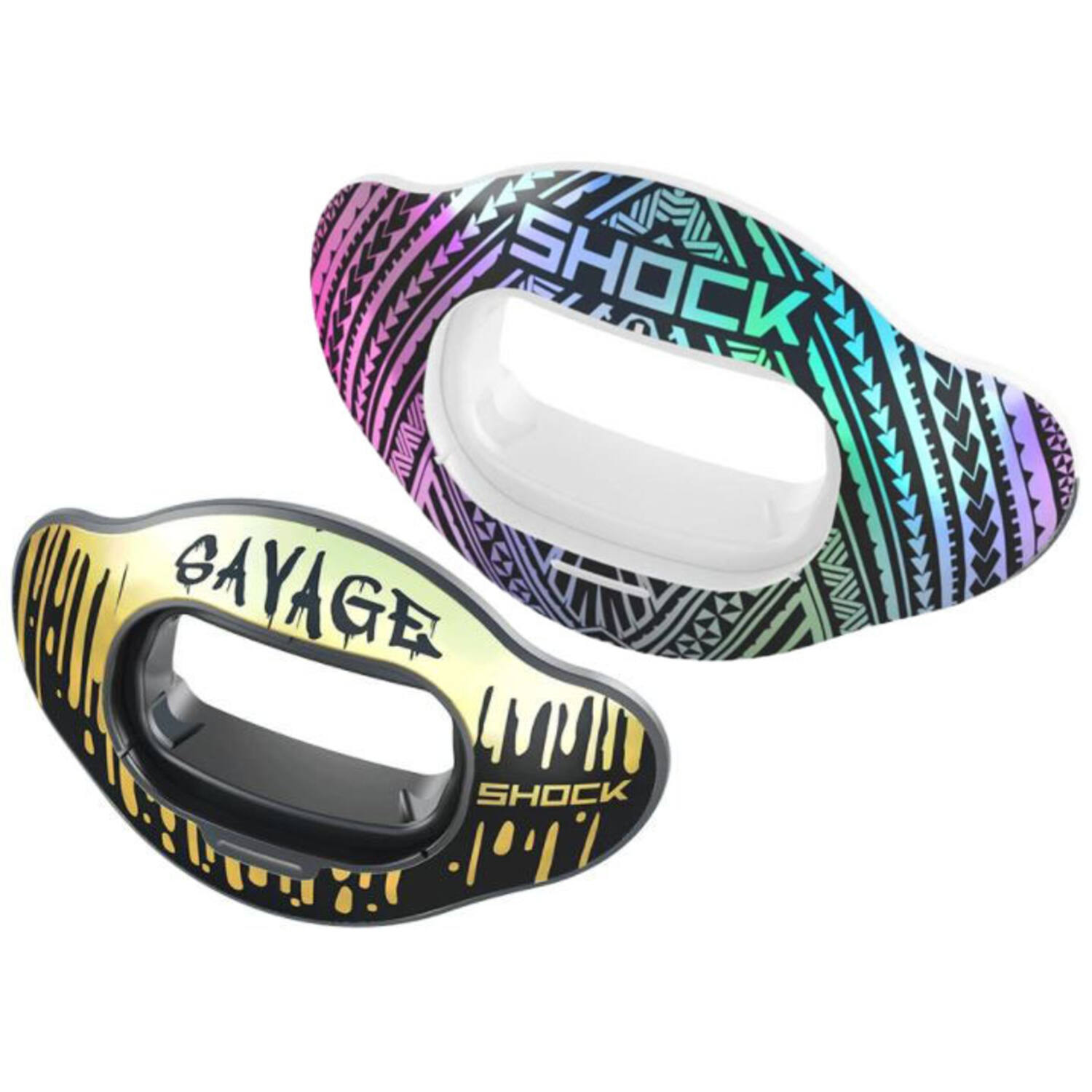 Shock Doctor 2 Pack Shields Color Iridescent Tribal /