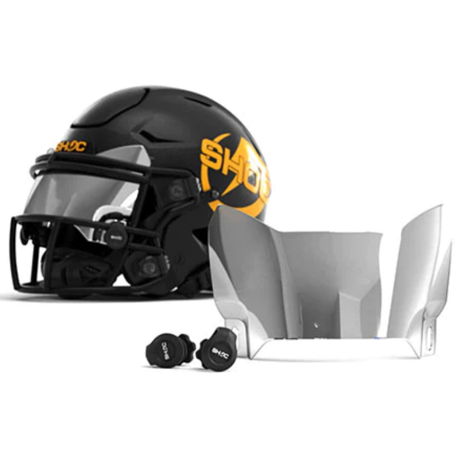 SHOC Zero G Plus Football Visor Color Chrome Mirror