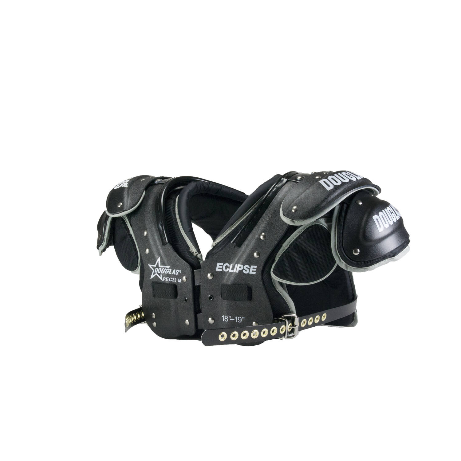 Douglas Eclipse PEC22 Black Edition M Size Adult Skilled American Football Shoulder Pads