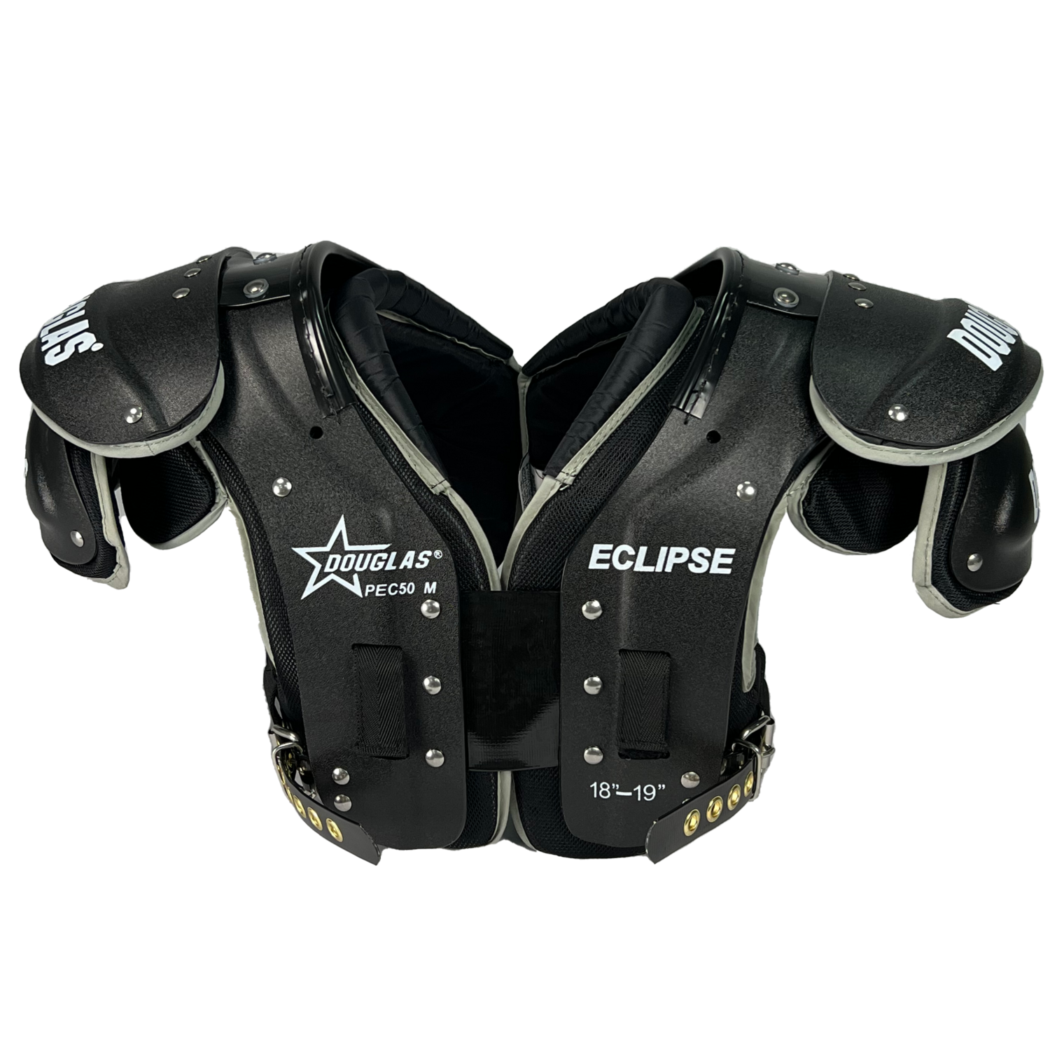 Douglas Eclipse PEC50 Black Edition L Size American Football Shoulder Pads