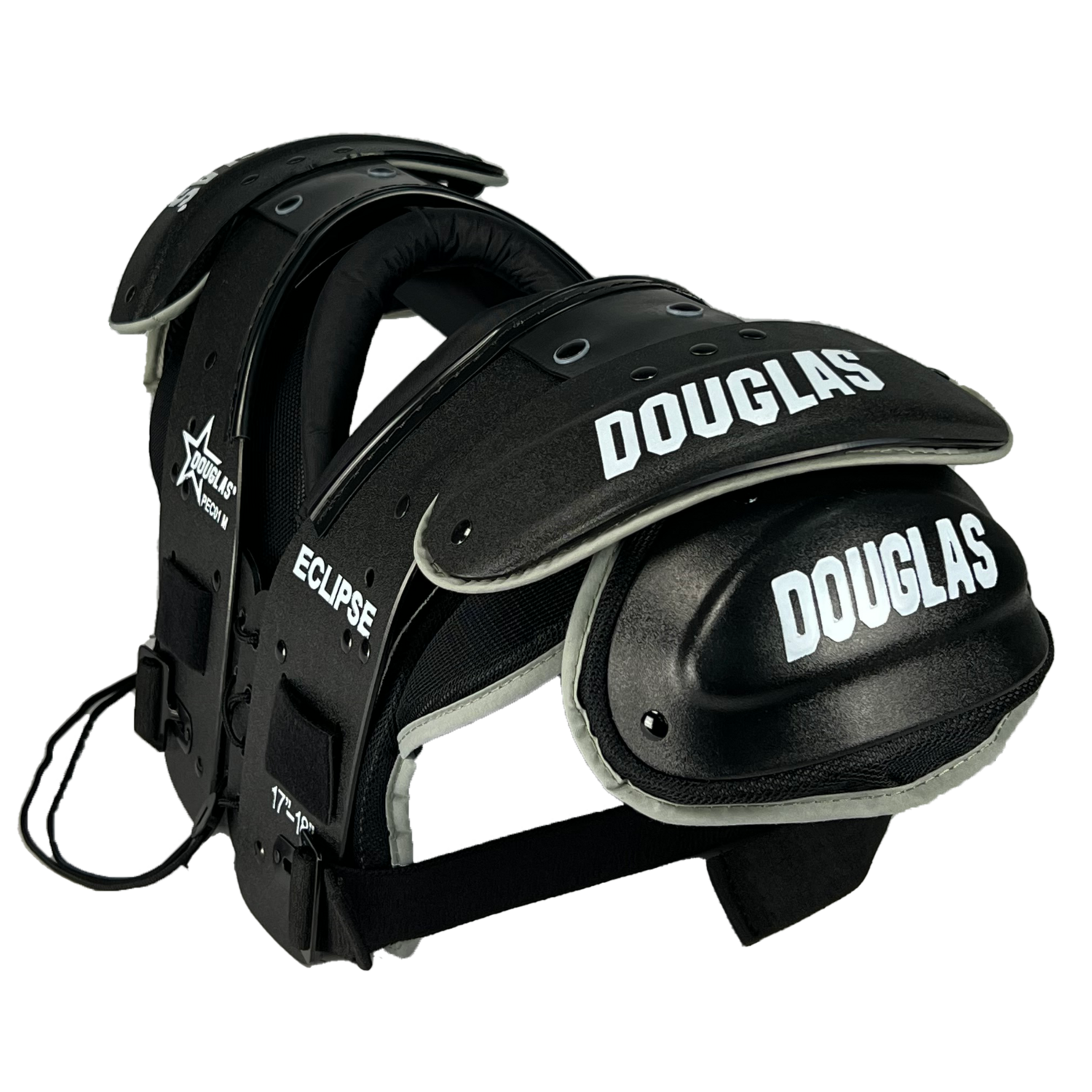 Douglas Eclipse PEC01 Black Edition XL Size Varsity American Football Shoulder Pads