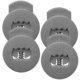 All Star Glovelocks (4 Pack) Color Silver
