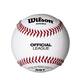 Wilson WTA1060B Official League Baseball | 9 Inch White Split Leather Cover