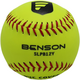 Benson SLPB12Y 12 Inch PVC Cover Practice Flat Seam Softball