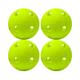 Franklin MLB Indestruct-A-Ball Durable Softball Wiffle Ball Yellow (4 Pack)