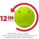 Franklin MLB Indestruct-A-Ball Durable Softball Wiffle Ball Yellow (4 Pack)