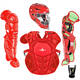 All Star CKCC912S7X Intermidiate System Seven Axis Catcher's Kit | 9-12 Yrs Color Scarlet