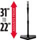Franklin MLB Flex Top Pro Batting Tee (24953) | Adjustable Hitting Baseball Trainer 