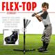 Franklin MLB Flex Top Tee Ball Tee (24954) | Adjustable Baseball Batting Trainer 