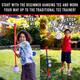 Franklin MLB Youth 2IN1 Grow-With-Me Batting Tee | Baseball Adjustable Batting Tee Trainer