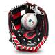 Franklin 9,5 Inch Youth MLB Glove and Ball Set Team Reds