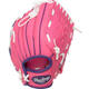Rawlings PL91PP Tee Ball Baseball Glove w/Ball | Pink Purple 9 Inch Left Hand Model