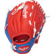 Rawlings PL91SR Tee Ball Baseball Glove w/Ball | Scarlet Royal 9 Inch Left Hand Model