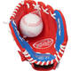 Rawlings PL91SR Tee Ball Baseball Glove w/Ball | Scarlet Royal 9 Inch Left Hand Model