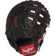 Rawlings R9YPTFM16B All-Leather R9 Series Fastpitch Glove Youth 12 Inch | Left Hand Catch