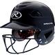 Rawlings RCFHFG Coolflo Adult Softball Batting Helmet w/Mask Color Navy