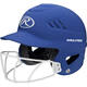 Rawlings RCFHLFG Coolflo Matte Highlighter Softball Batting Helmet w/Mask | Adult Color Royal