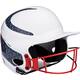 RIP-IT Vision Classic Pinstripe Softball Batting Helmet 2.0 for Women | M/L White/Navy/Red