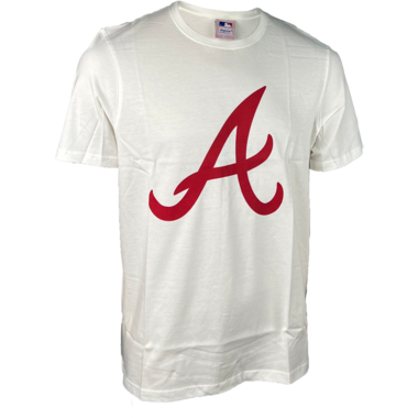 Majestic Tunstall Tee White S Atlanta Braves