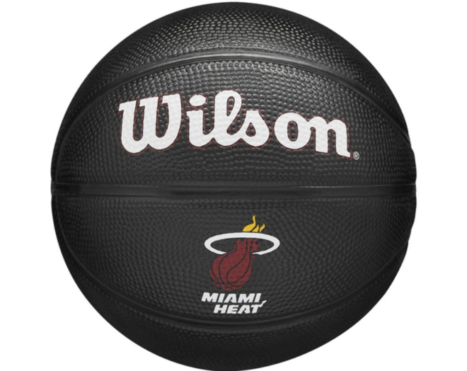 Wilson NBA Team Tribute Mini Black Basketball Team Miami Heat