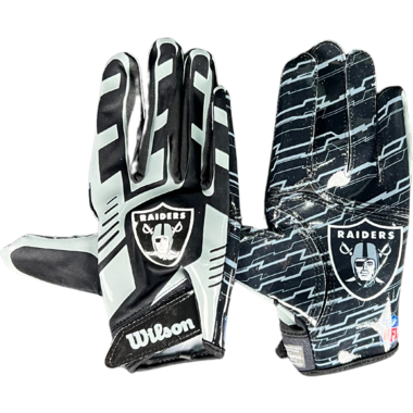 Wilson Adult NFL Stretch Fit Gloves Team Las Vegas Raiders