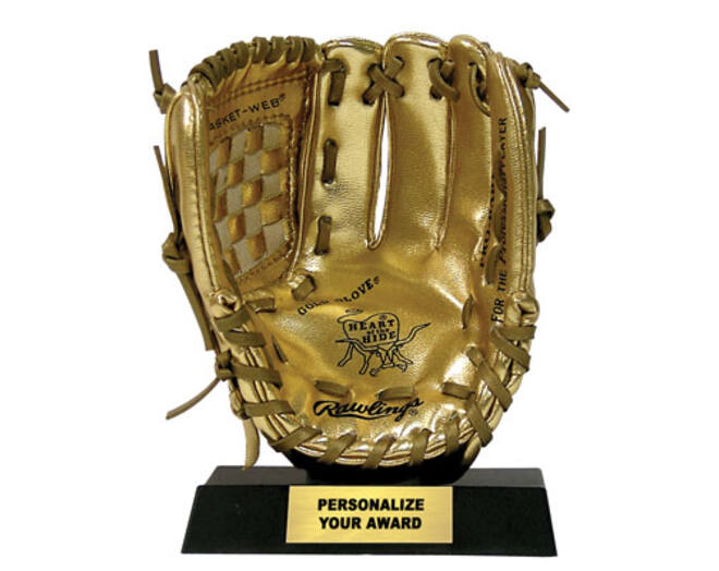Rawlings Mini Gold Glove Award Replica Trophy Baseball Collectible (MINIRGG)
