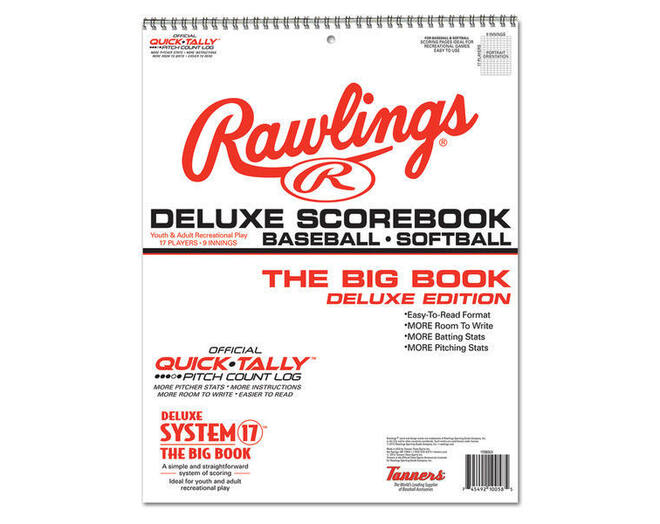 Rawlings Deluxe System-17 Baseball Scorebook (17SBDLX)
