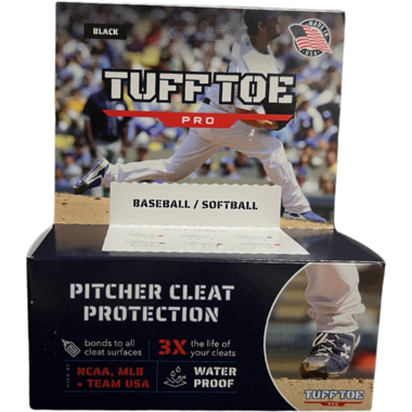 Markwort Tuff Toe Pro Baseball/Softball Pitcher Cleat Protection Color Black