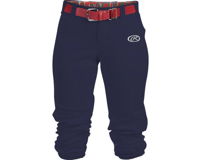 Rawlings WLNCH Women Belted Pant L Navy