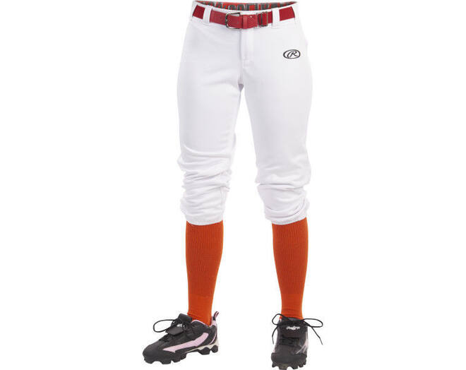 Rawlings WLNCHG Girls Belted Pant S White