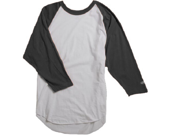 Rawlings MTT3000 3/4 Sleeve Crew Neck Shirt XL Black