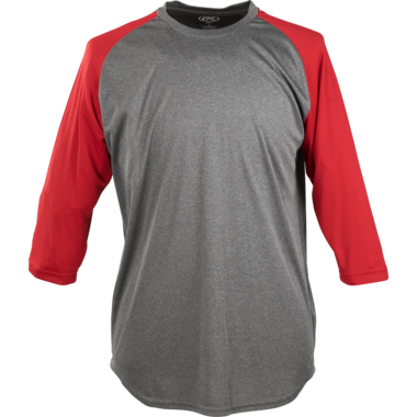 Rawlings RTT34 3/4 Sleeve Performance Jersey 3XL Scarlet