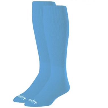 Rawlings Baseball Socks (2 Pair) L Columbia Blue