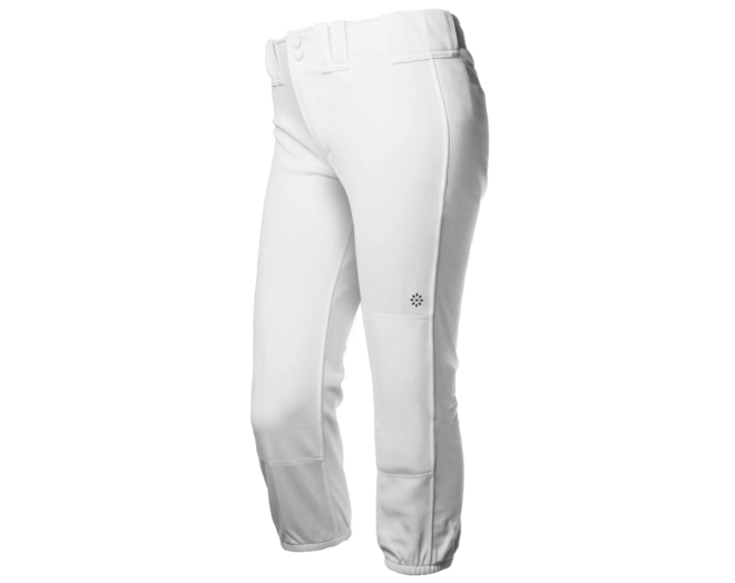 RIP-IT Women's 4-Way Stretch Classic Softball Pants L White