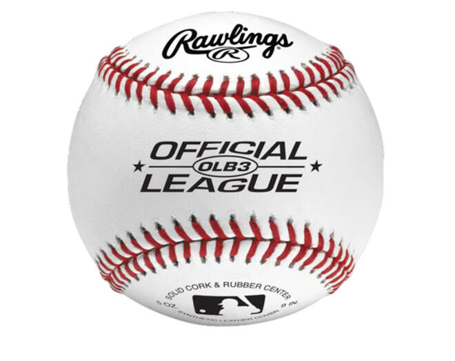 Rawlings OLB3 Official League Synthetic Cover Practice Ball | Official Size & Weight Baseball