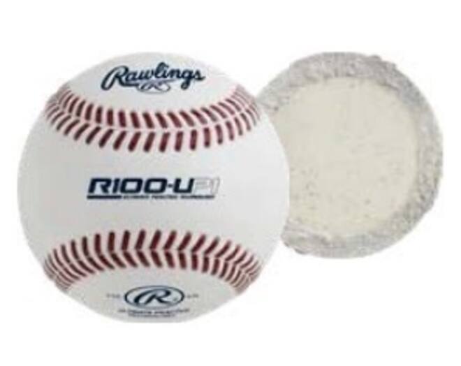 Rawlings R100-UP1 Ultimate Practice Technology | 9 Inch Game-Like Feel Training Baseball