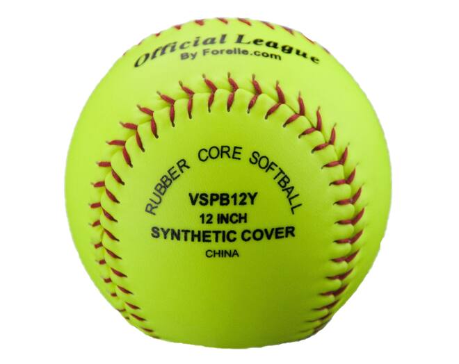 Benson VSPB12Y 12 inch Seamed Official League Soft Practice Softball
