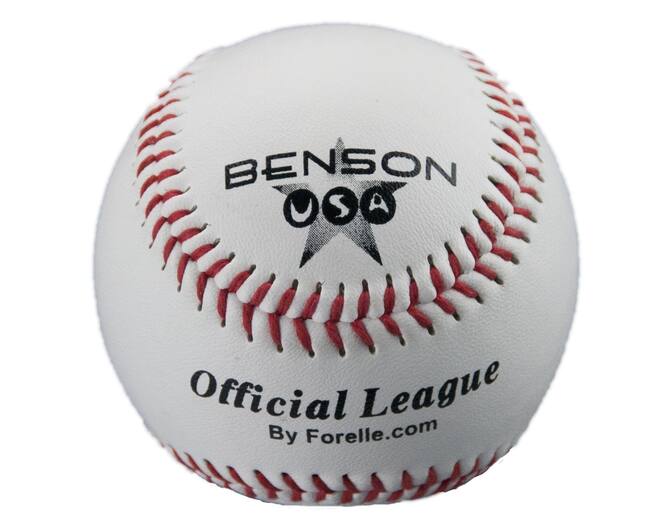 Benson Soft-T 9 inch White Official League Baseball | Official Size Training Ball