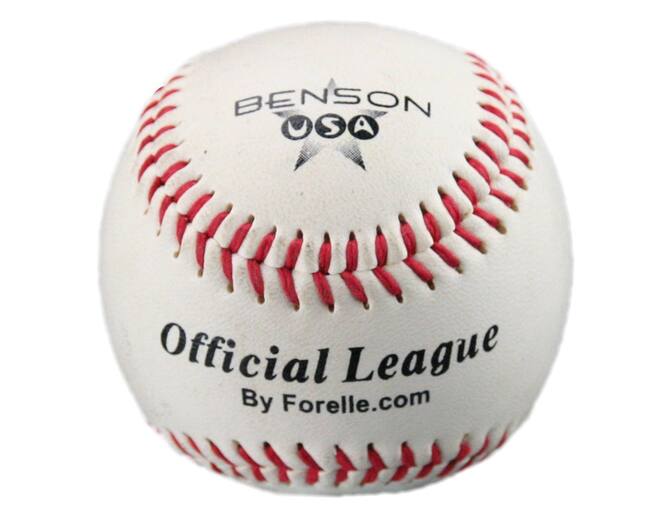 Benson Soft-T 8 inch White Official League Baseball | Youth Size Training Ball