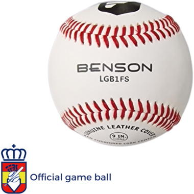 Benson LGB1FS Flat Seam 9 inch Official League Baseball | Balón Oficial RFEBS