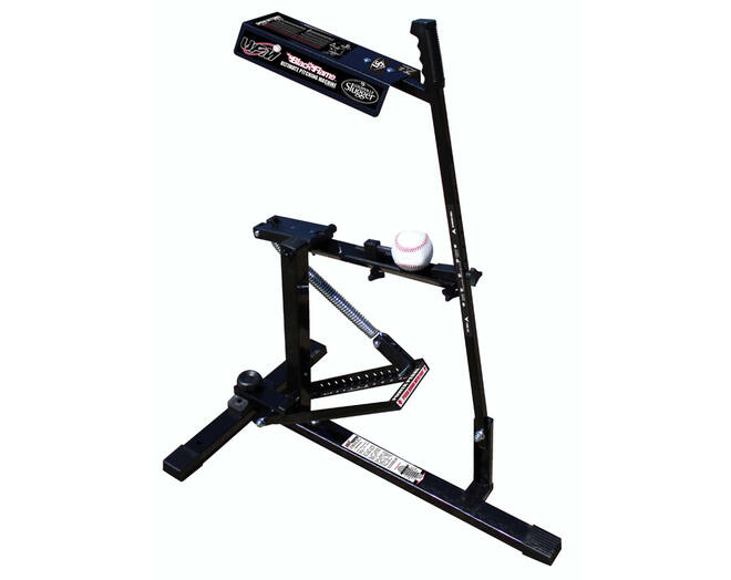 Louisville Slugger L60222 Black Flame | Coil Spring Operated Multi-Sport Pitching Machine
